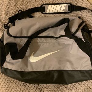 Grey Nike gym bag